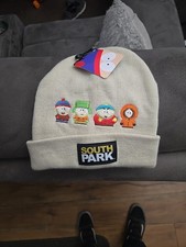 South Park Beanie Hat Knit Cuff Embroidered Comedy Central Cartman Kenny Kyle