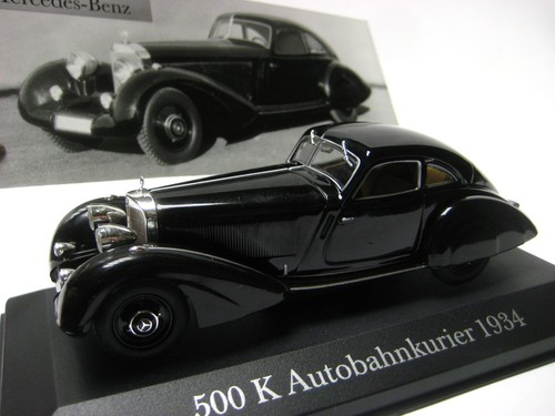 Mercedes 500 K - W29 Autobahnkurier 1934 -'02' der Modell-Sammlung 'DeAgostini' - Bild 1 von 1