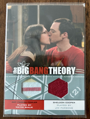 Big Bang Theory Dual Wardrobe Card Amy and Sheldon Seasons 3-4
