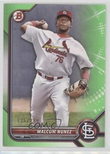 2022 Bowman Prospects Neon Green Border 136/399 Malcom Nunez #BP-42 0e4z