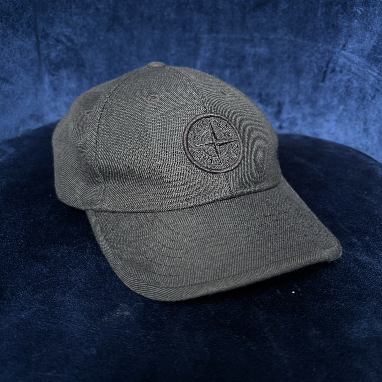Stone Island Junior Logo Embossed Baseball Cap Size 4 12-14 yo Dark Blue thumbnail 2