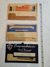 2 Western Union Vintage Telegraph Messages And 1 Other. Congratulations 1939
