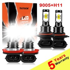 10000k For Honda Accord 2008-2015 Combo Led Headlights Hilo Beam Bulbs Kit 4pcs