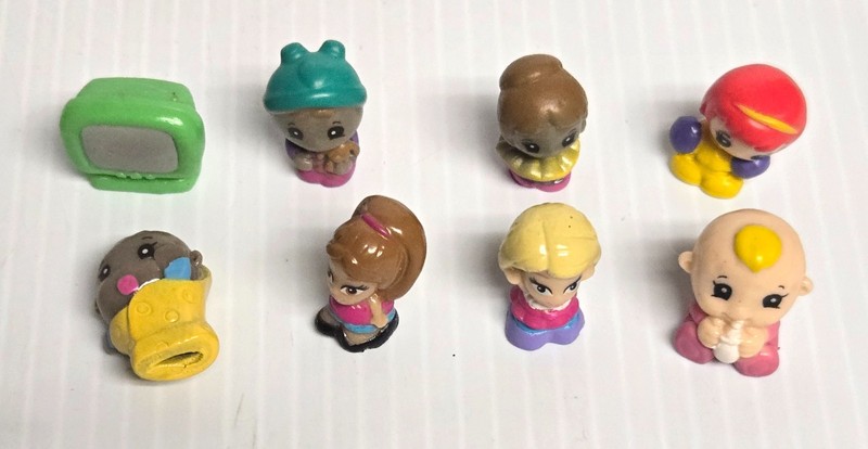 SEVEN BABY DOLL SQUINKIES - LOT of EIGHT