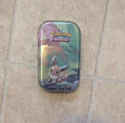 EMPTY Kanto Partners Tin Cards  Eevee Pikachu Pokemon Cards 151 TCG NO CARDS INC