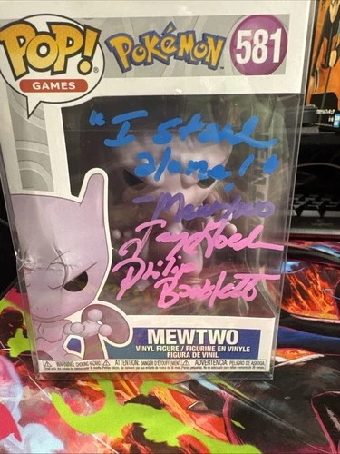 Funko Pop! Vinyl: Pokémon Mewtwo #581 Signed With Protector Case