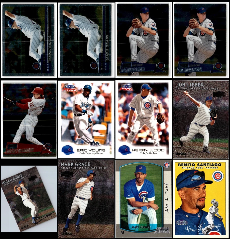 Lote de tarjetas 2000 Chicago Cubs (42) - tesoro raro Foto 2 de 4