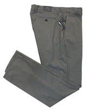 $125 Polo Ralph Lauren Flat Stretch Straight Fit Classic Golf Dress Pants 30 GRY