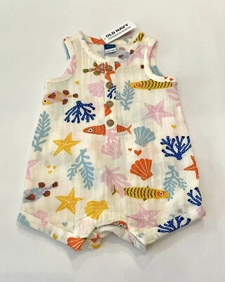 Old Navy Baby Clothes 0-3 Months Romper Cute Outfit New