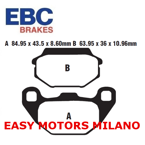 SFA305HH EBC Paire Plaquettes de Frein Avant Kymco Agility R16 125 Cc 2008-2010 - Photo 1/1