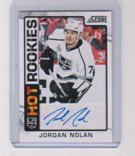 2012 2012-13 SCORE JORDAN NOLAN HOT ROOKIE AUTOGRAPH 508 LOS ANGELES KINGS
