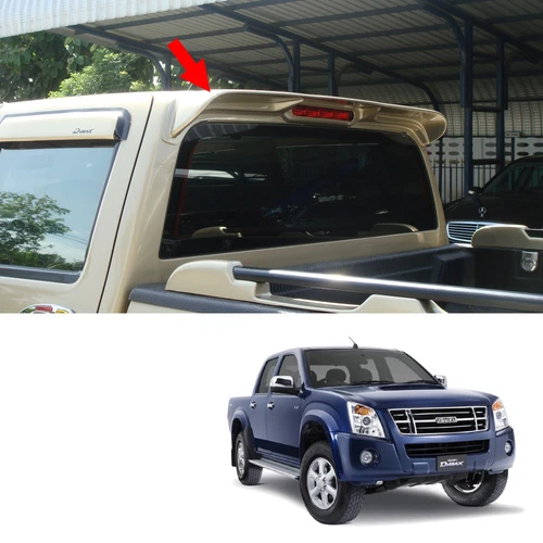 Gap Rear Roof Spoiler Trim Painted Fits Isuzu D-Max Pickup 2007 - 2011