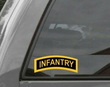 Infantry Tab Car Vinyl Window Decalsticker U.s. Army Infantry Infantry Tab Car Vinyl Window Decalsticker U.s. Army Infantry