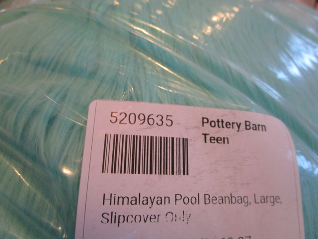 Pottery Barn Teen Himalayan Pool Faux Fur Beanbag Slipcover Large