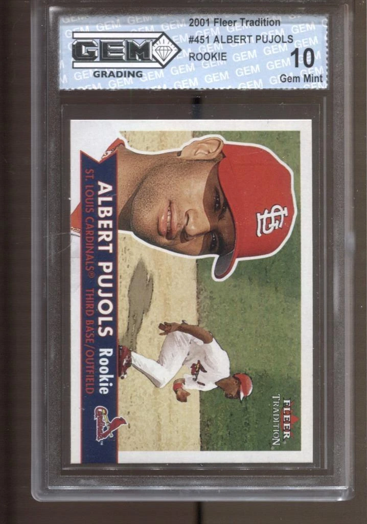 Fleer Albert Pujols Rookie Baseball Sports Trading Cards