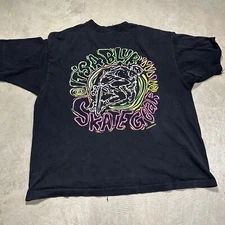 VTG Surf Gear It’s a Blur Skate Gear T Shirt Adult LARGE Black Single Stitch USA