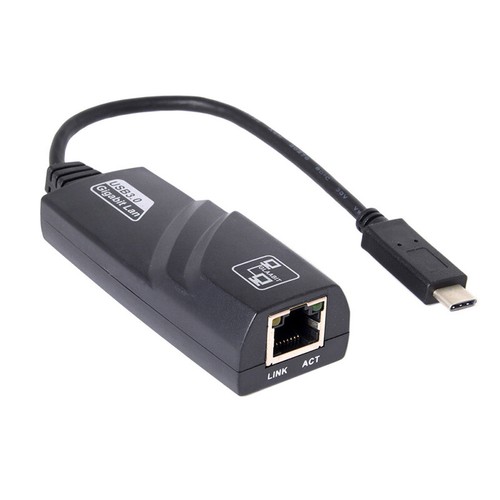 1000Mbps Type-c USB-C to RJ45 Gigabit Ethernet LAN Network Adapter Cable DB - Zdjęcie 2 z 6