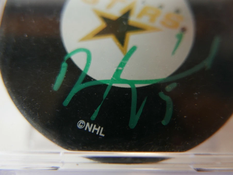 Disco de hockey firmado por Darryl Sydor NHL Dallas Stars autógrafo Foto 2 de 3