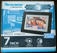 OpenBox Pandigital Panimage PI7002AW 7-Inch Analog Digital Picture 2 Frame Black