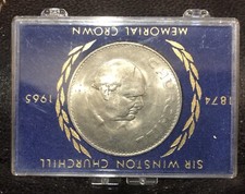 1965 Winston Churchill Memorial Crown Coin Commemorative  Elizabeth II