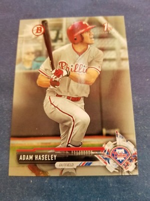 ADAM HASELEY 2017 BOWMAN DRAFT CARD BD-115 PHILLIES/WHITE SOX(FIRST ROOKIE BASE)