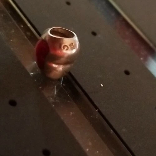 Nuevo Chamilia Bead Heart Plata de Ley 925 Rosa LOTE A9 Foto 4 de 4