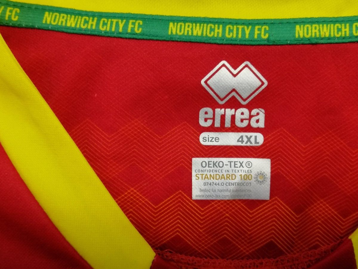 Maillot Extérieur Norwich City 2019-2020 Erreà Taille M - Noir, Manches Courtes, Pour Adulte