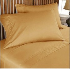 Complete Duvet Collection 1000 TC Egyptian Cotton US Sizes Gold Solid