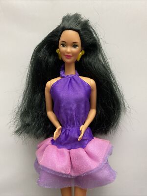 Vintage Asian BARBIE Dana Or Kira Doll MATTEL 1980 1966 Black Hair