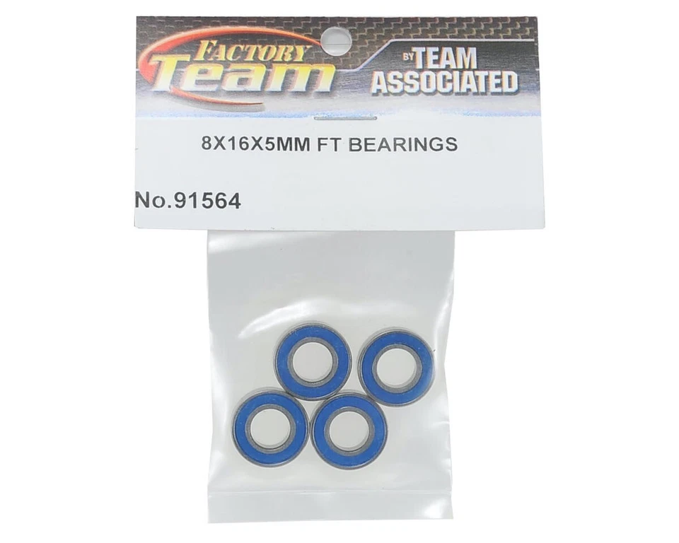Team Associated 8x16x5mm Ft Bearings ASC91564 RC8B4, RC8B4e, RC8B3.2, RC8B3.2e,  - Bild 2 von 2