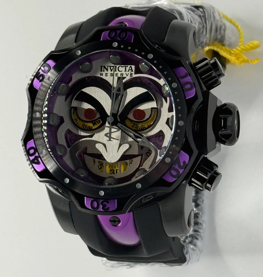 INVICTA 33813 DC Comics Joker Venom Limited Edition Black Steel Men(1563/4000)