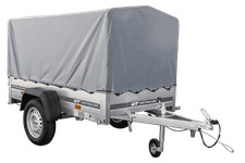 Tieflader Pkw Anhänger Hochplane Garden Trailer 200 KIPP 200x106 cm 750 kg