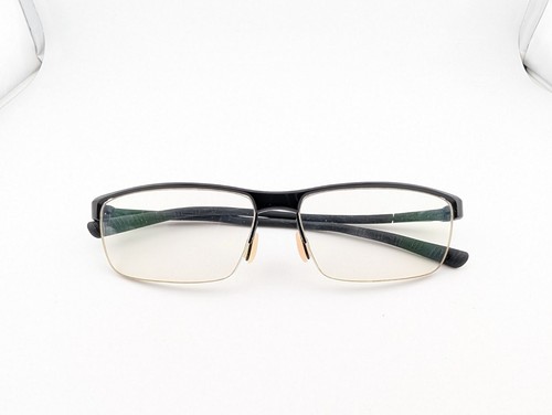Nike Eyeglasses Frames Only, Half Rim, Black