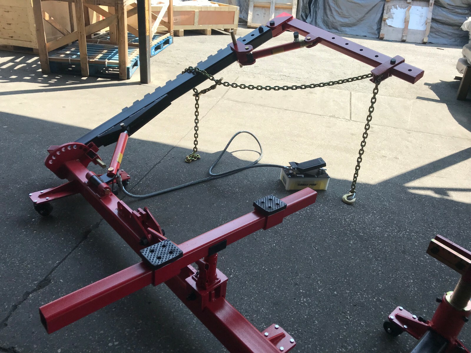 Portable Auto Body Frame Puller Straightener with Roof Free Clamps eBay