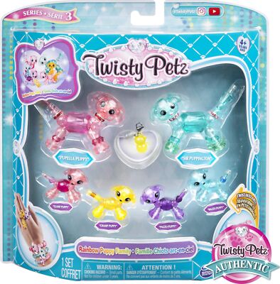 Twisty Petz, Series 3, Rainbow Puppy Family Pack Collectible