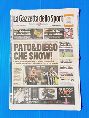 GAZZETTA DES SPORTS 18 AUGUST 2009 USAIN BOLT - MILAN GEWINNT TROPHÄE BERLUSCONI