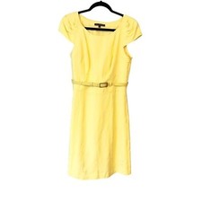 ISABELLA DeMARCO LINEN BLEND SHEATH DRESS SIZE 8