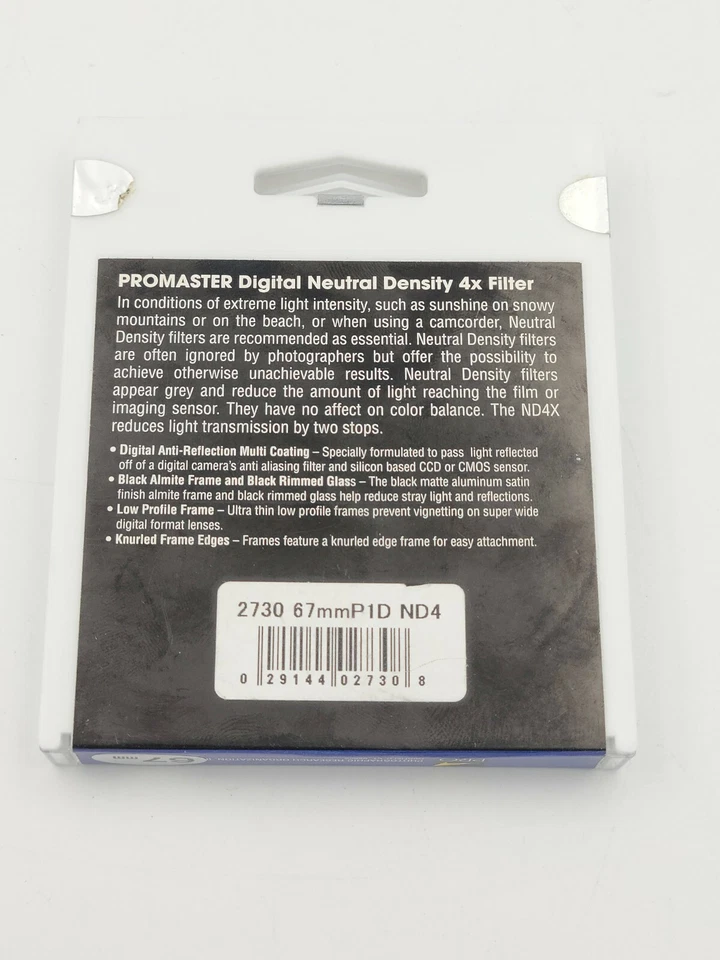 Promaster Digital Neutral Density 4X Filter - 67mm - Image 2 of 2