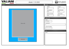 Picture Frame Double Mat 20x24 for 16x20 photo Red with Blue liner