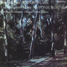BIZET Symphony in C WEBER Symphony 1 SUITNER Dresden SK Eterna 826342 LP NM 1972