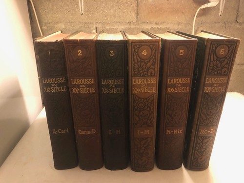 LAROUSSE DU XXe siècle 6 volumes Collection Complete / État correct