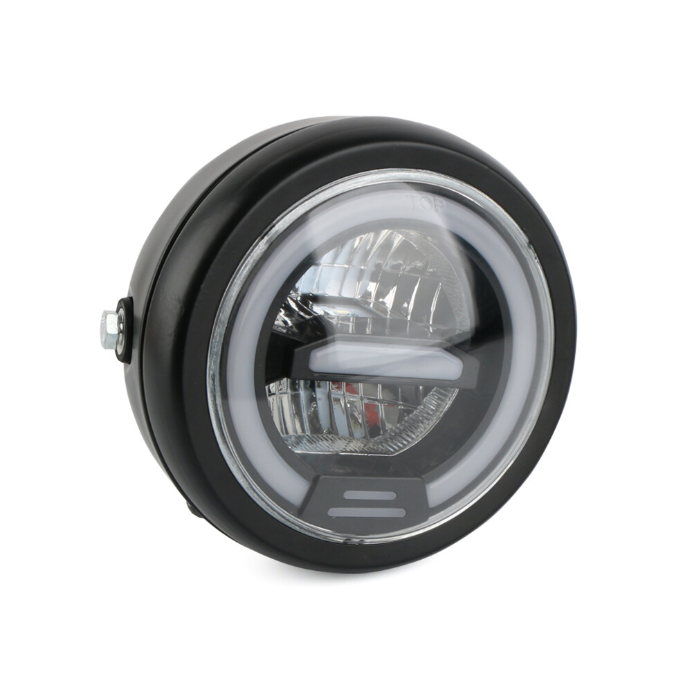 Acheter Nouveau Universel 6.5 phare de moto projecteur LED ronde avec  support pour Harley café Racer