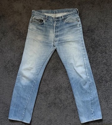 Vintage Levi s 501 Redline Selvedge 1981 USA Made 524 Button Faded 36/34