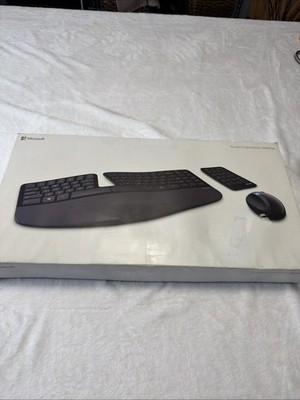 Microsoft L5V-00001 Sculpt Ergonomic Keyboard Mouse Keypad READ DESC.!!