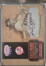 2004 Leaf Certified Cuts Hall/Fame Souvenirs NYY Phil Rizzuto Auto HOF-10  /50