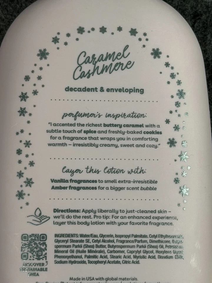 EOS Limited Holiday Lotion Peppermint Caramel Cocoa Cashmere Set Of 3 Sealed - Image 3 of 4
