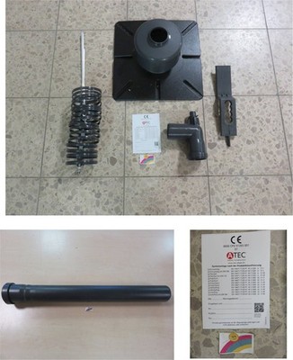 ( 14,83/m) 12m SET ATEC COSMO Abgassystem Grundpaket DN60 starr Abgassystem RLA