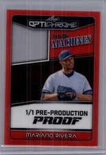 Mariano Rivera 2025 Leaf Optichrome Baseball 1/1 Pre Production Proof