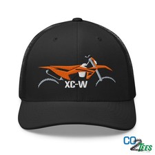 KTM XC-W Motocross Dirt Bike Embroidered Trucker Cap