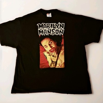 ミュージシャン Vintage Marylin Manson Euro XL Authetnic Vintage 1994 Marilyn Manson 